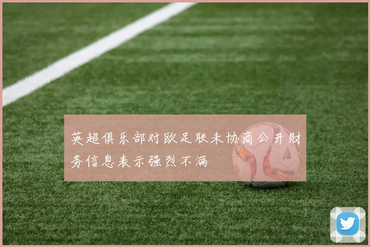 英超俱乐部对欧足联未协商公开财务信息表示强烈不满